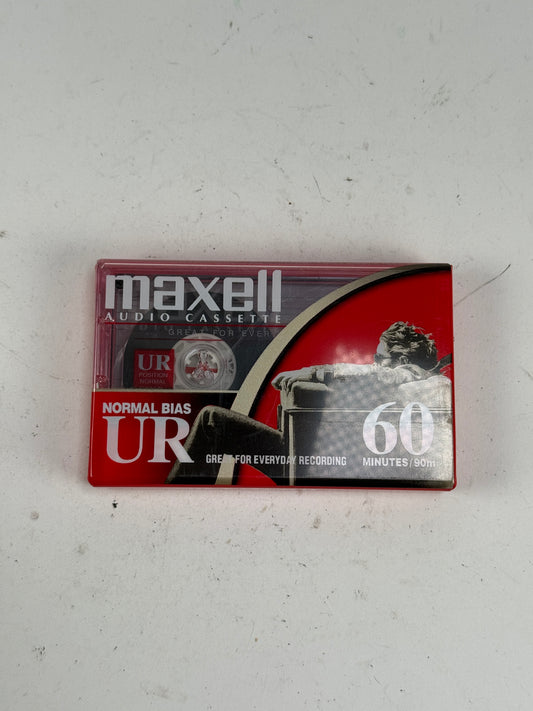 Maxell UR 90 Minute Blank Audio Cassette Tape Normal Bias lot 7