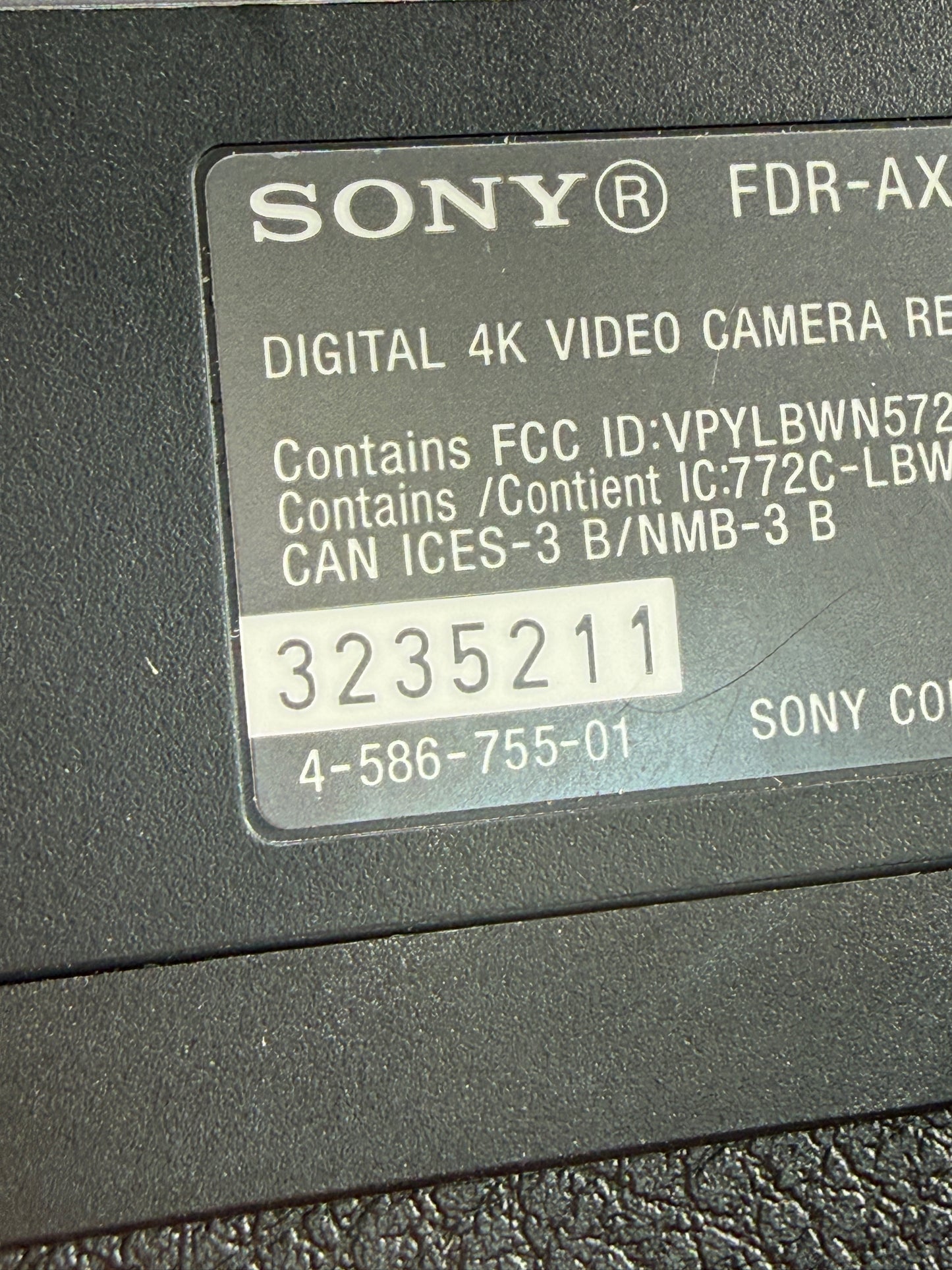 Sony FDR-AX53 Handycam Digital Video 16.6MP 4K