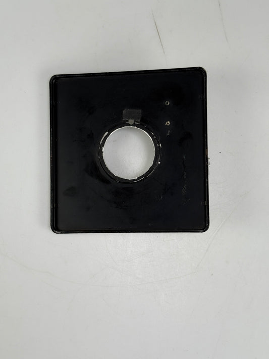 4x5 Pacemaker Crown/ Speed Graphic lens board for Rapax shutter