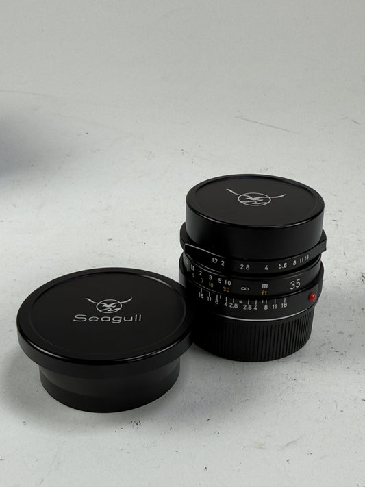 7artisans Seagull M35mm F1.7 Full Frame Lens, Manual Focus Prime Lens for Leica