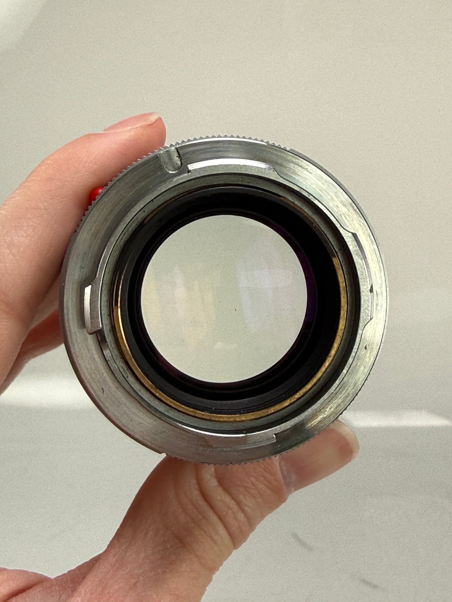 LEITZ Leica Summilux M 50mm F1.4 E43 Chrome Lens V1 version 1 Scalloped