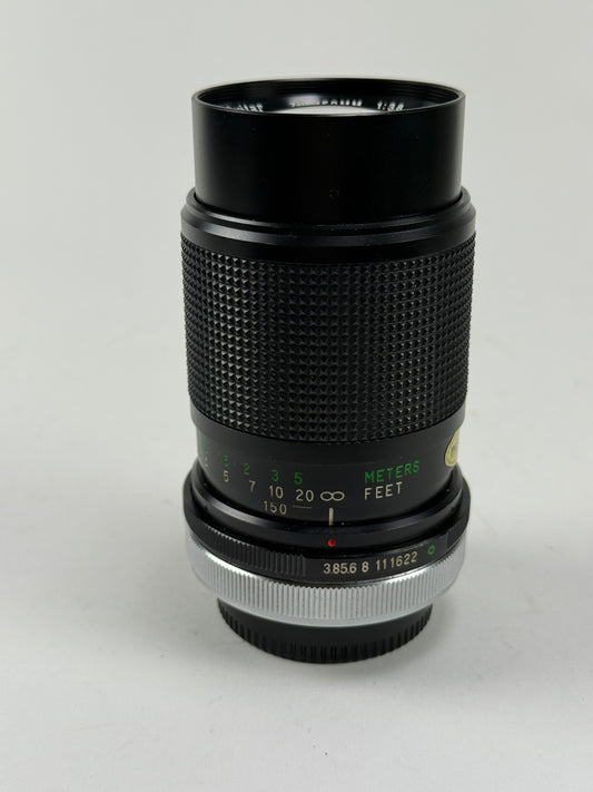 Vivitar 70-150mm f3.8 Close Focusing Auto Zoom Lens Canon FD
