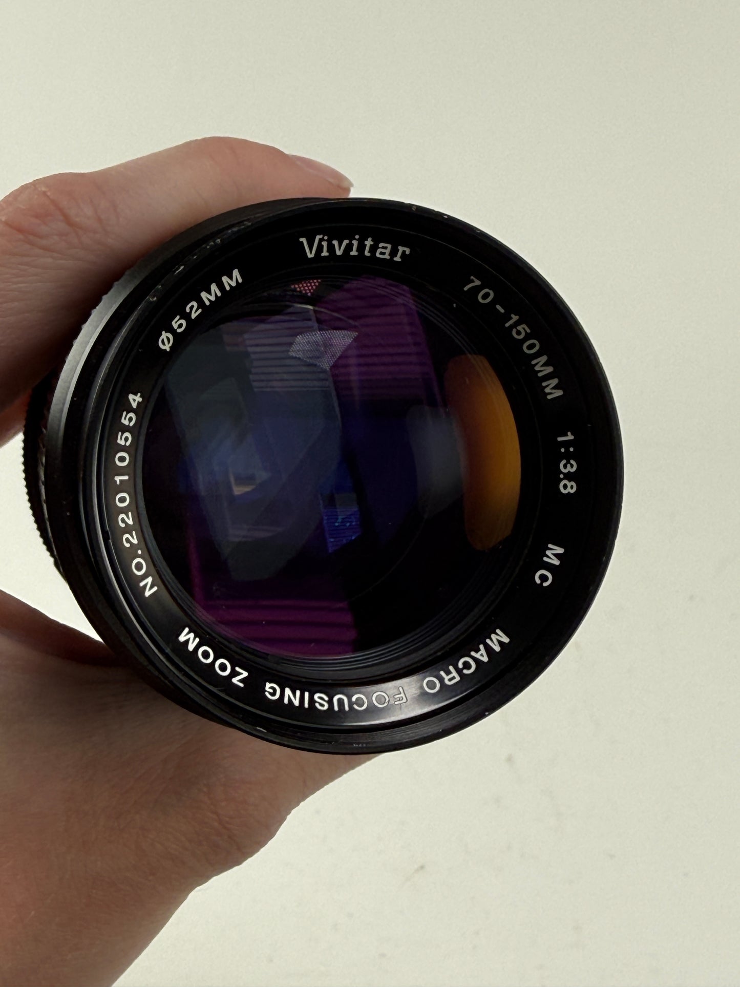 Vivitar 70-150mm f3.8 Close Focusing Auto Zoom Lens Canon FD