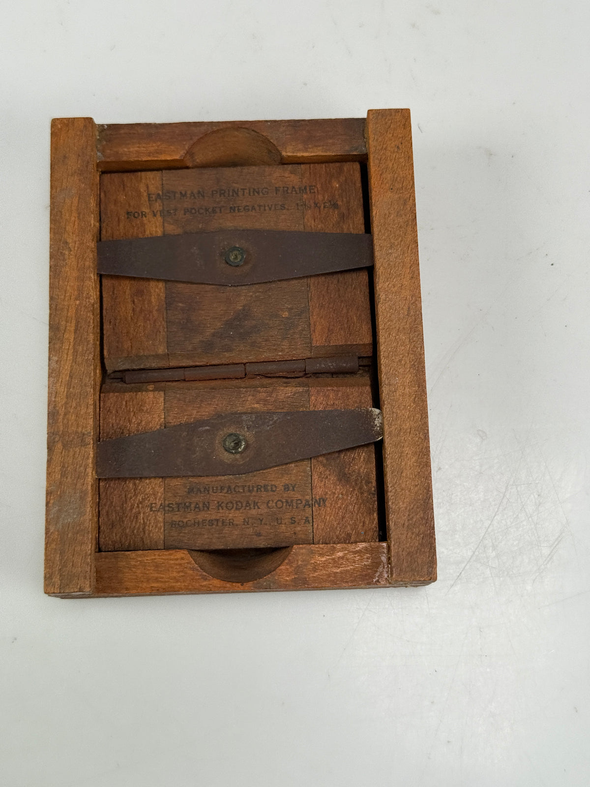 Vintage Kodak Printing Print Frame For Vest Pocket Negatives Photos Wood With Glass