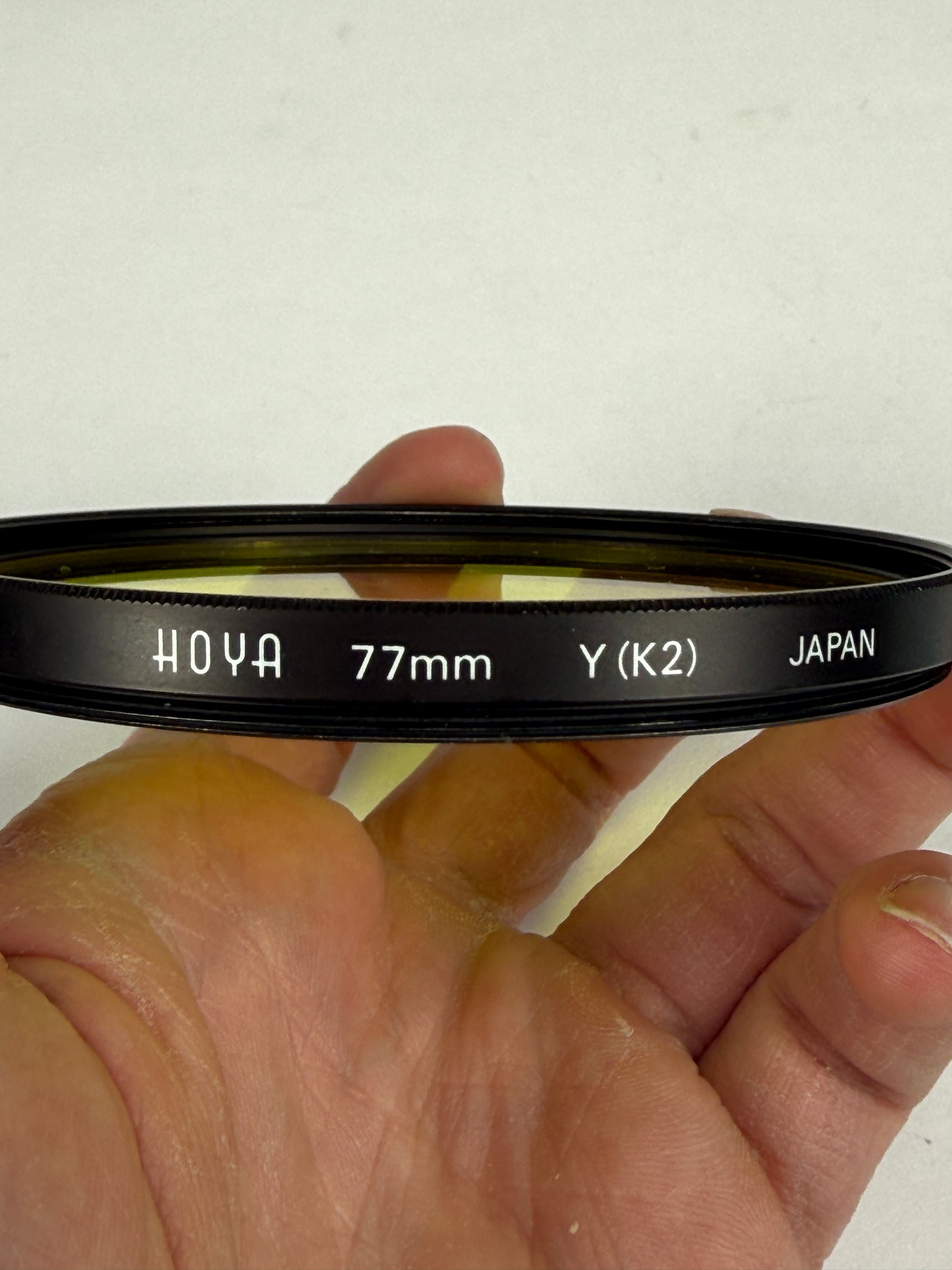 Hoya 77mm Y(K2) Yellow lens Glass Filter