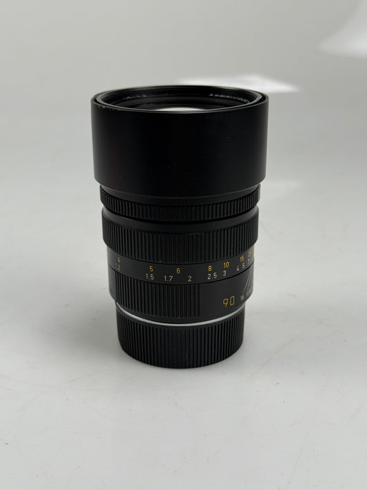 Leica 11136 90mm f2 Summicron-M E55 Lens Black (v.II)