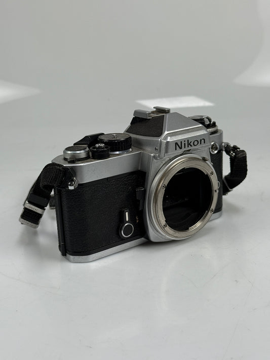 Nikon FE Chrome 35mm SLR Film Camera Body
