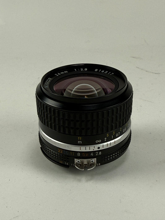 Nikon Nikkor AIS AI-S 24mm f2.8 35mm camera Lens