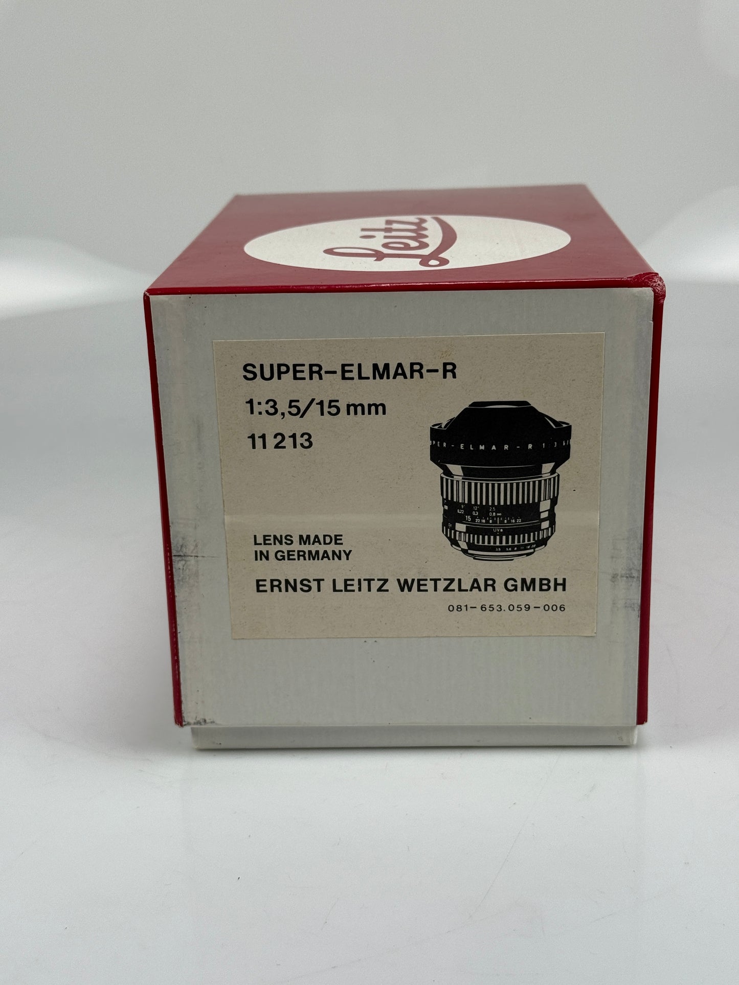 Box and case for Leica Super Elmar R 15mm f3.5