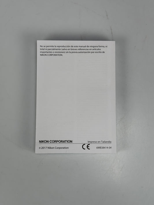 Nikon D7500 Genuine Camera Instruction Book / Manual / User Guide In Spanish