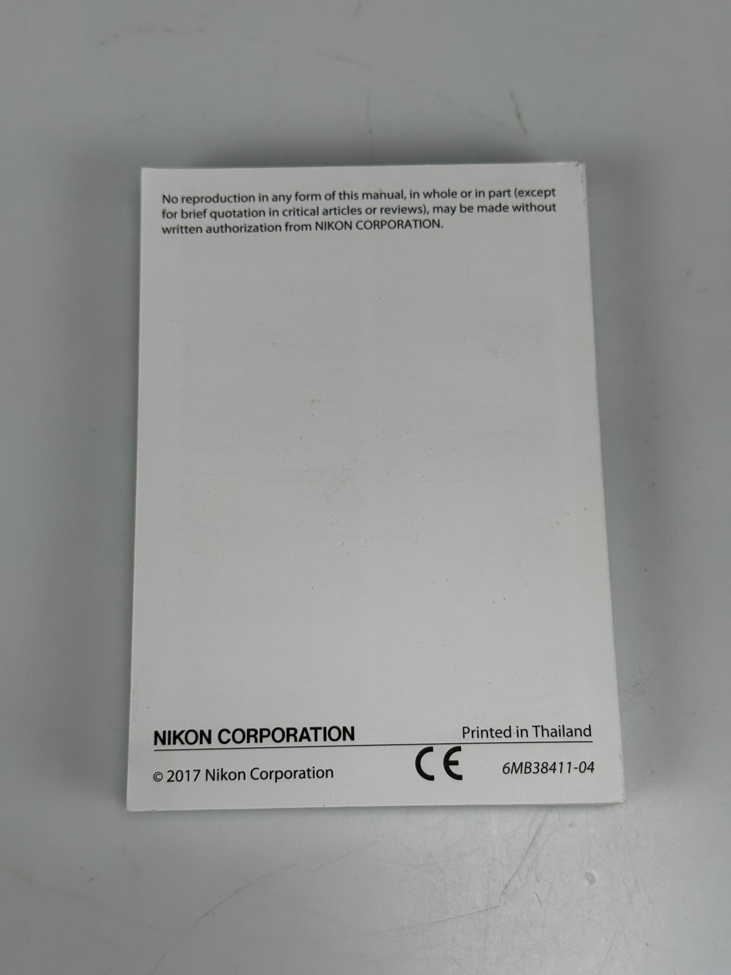 Nikon D7500 Genuine Camera Instruction Book / Manual / User Guide In English