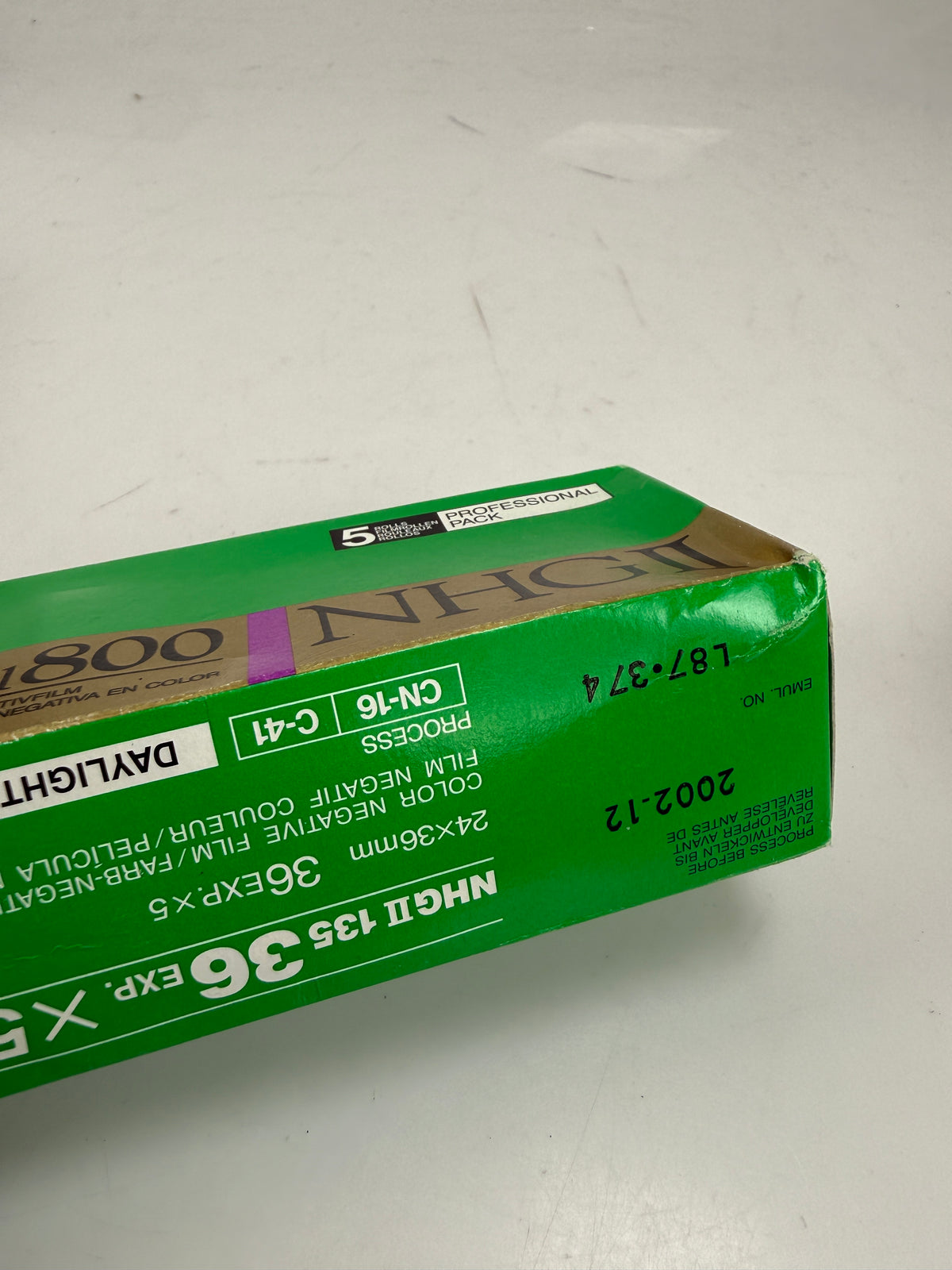 Fuji / Fujifilm NGH II 800 35mm roll Color Negative Film