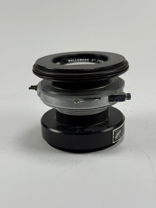 Wollensak Oscillo Raptar 0.9X 3 inch 75mm f1.9
