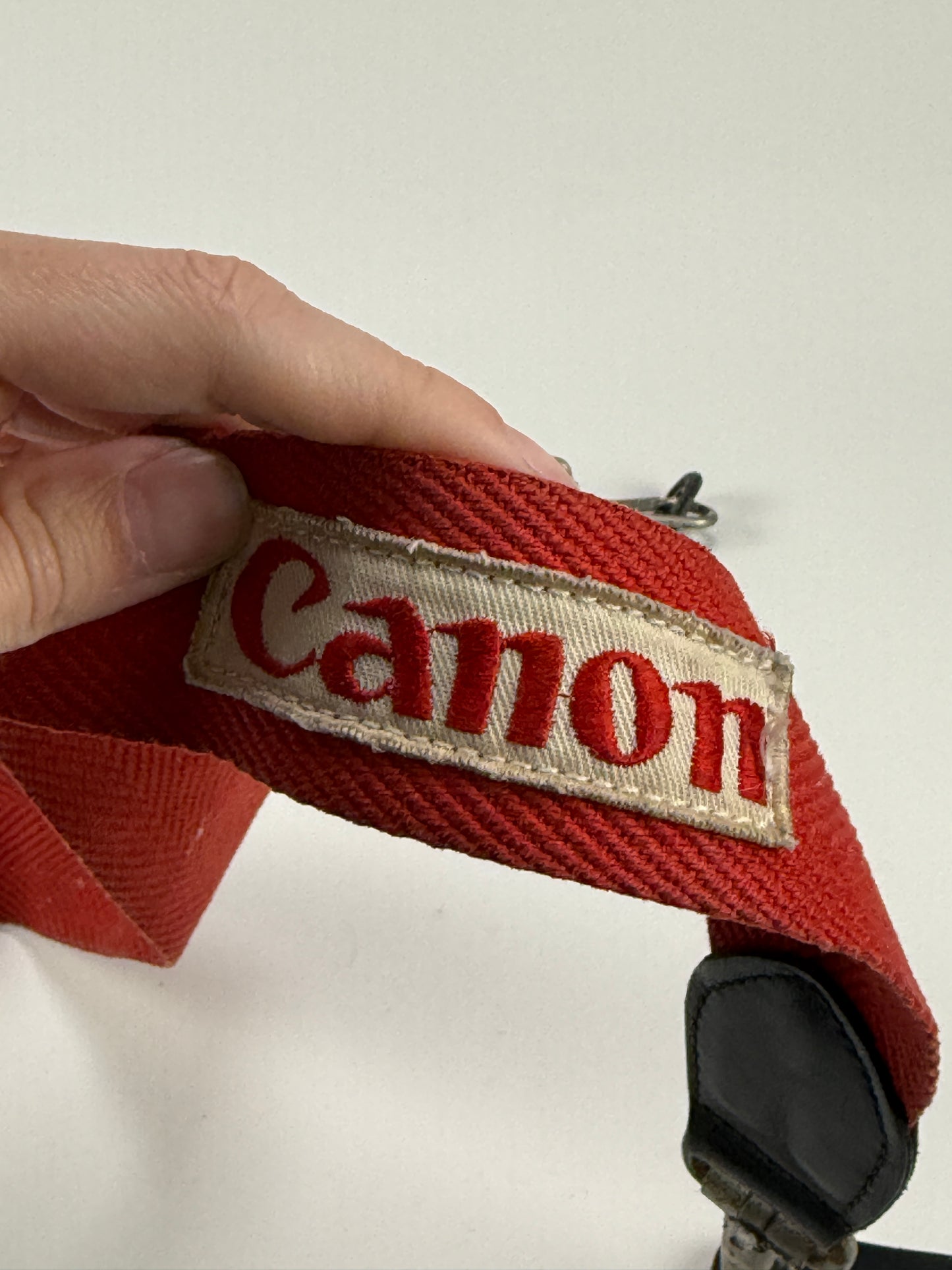Canon Vintage Neck Strap for SLR DSLR Cameras - Red White