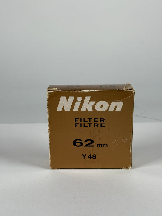 Nikon 62mm Yellow Y48 lens Filter