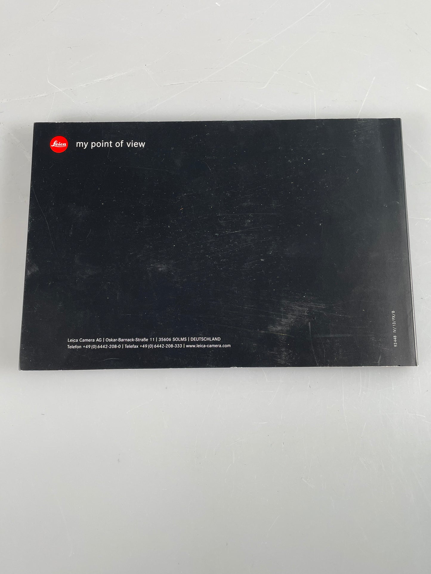 Leica M Monochrome Instruction Manual Booklet