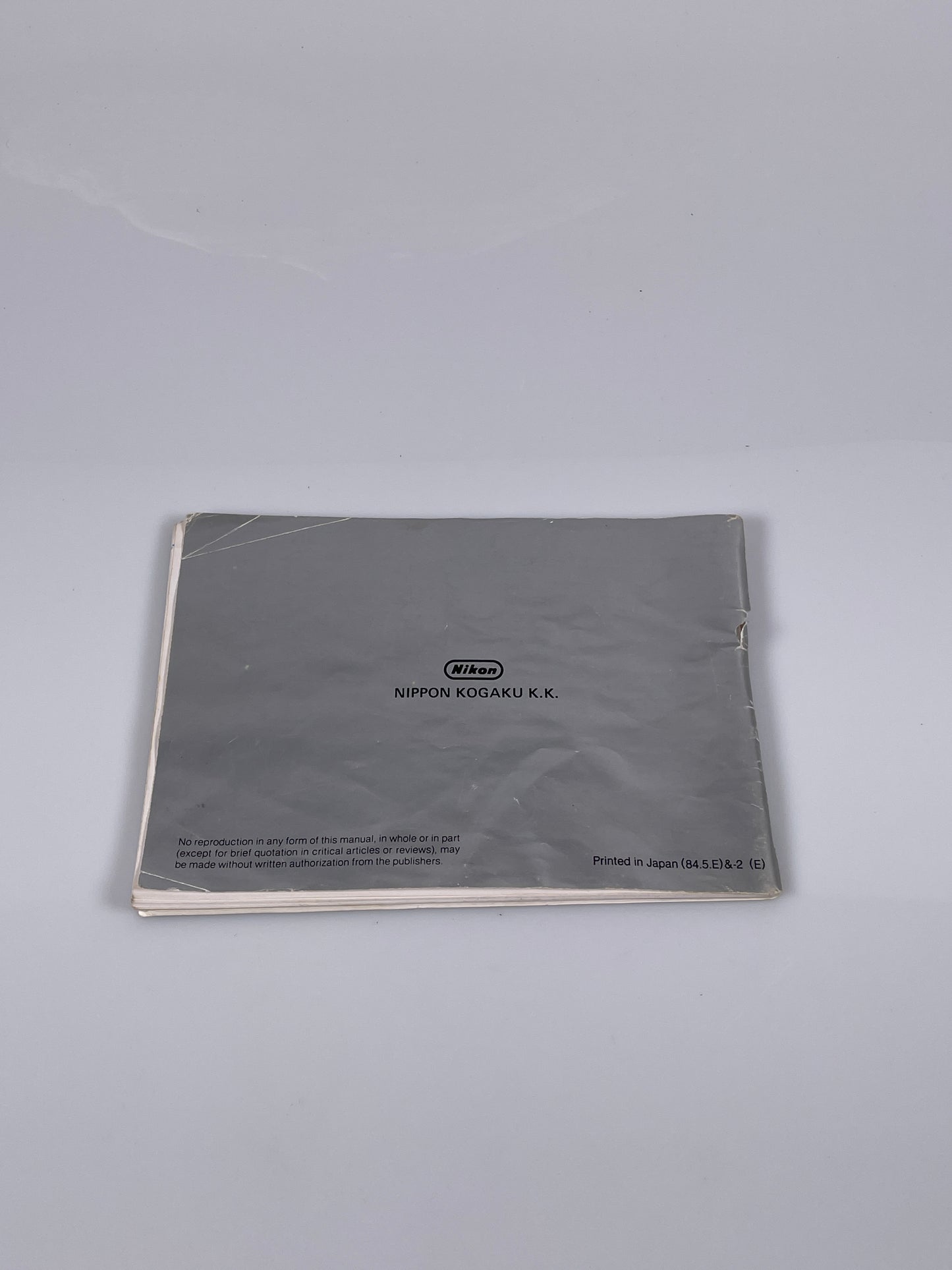 Nikon Nikonos V Instructional Booklet
