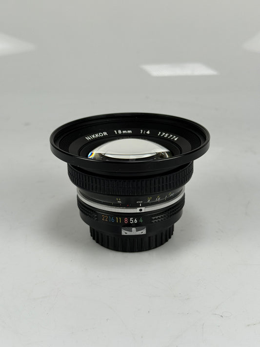 Nikon Nikkor 18mm f/4.0 Non AI Ultra Wide Angle Lens