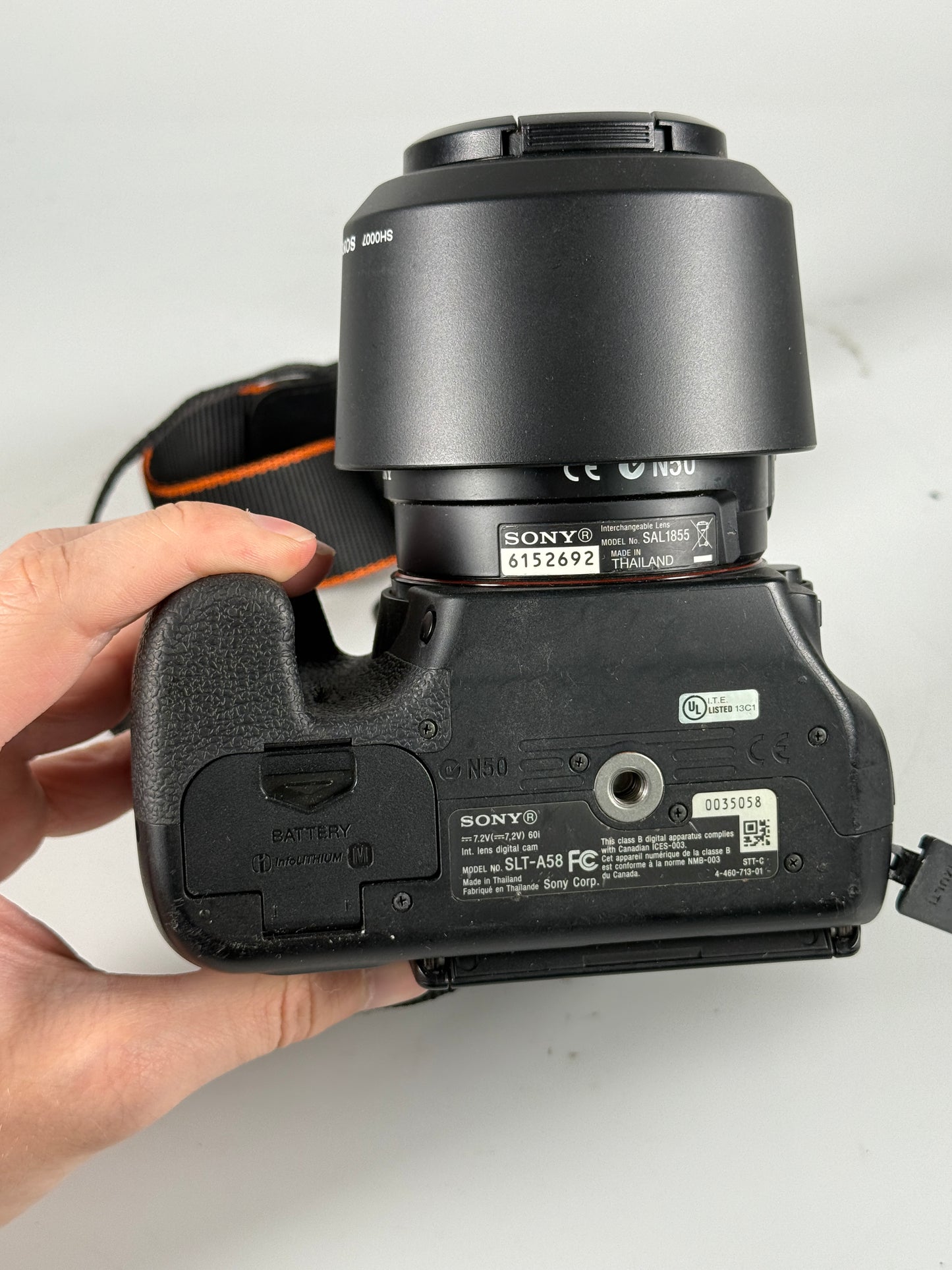 Sony A58 SLT-A58 Digital SLR Camera with Sony 18-55 SAM II Lens
