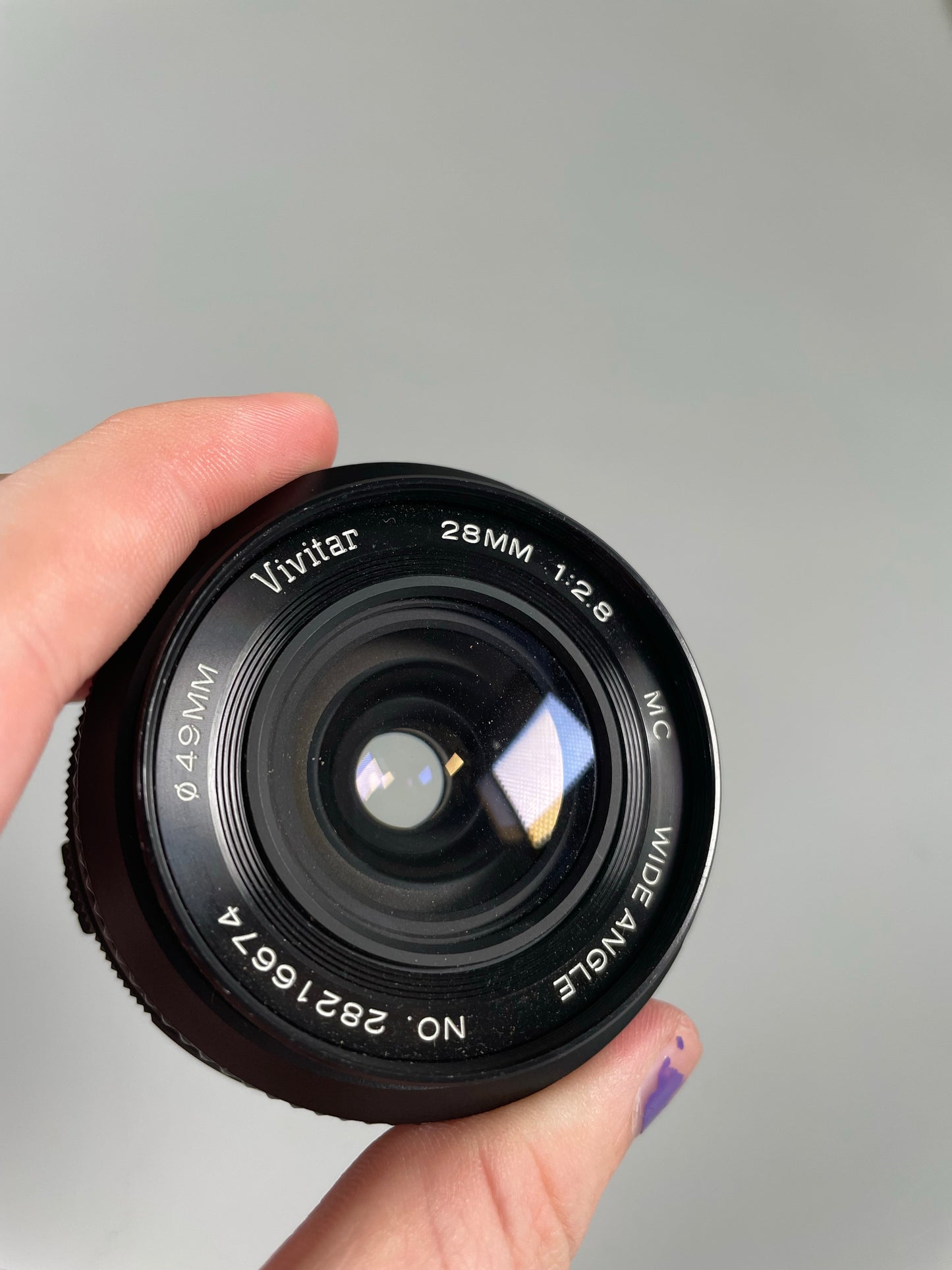 Vivitar 28mm F2.8 MC Wide-Angle Lens for Olympus OM Mount