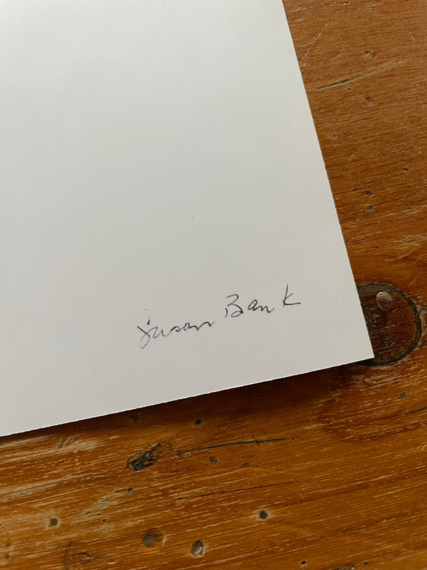 Susan S. Bank (American, 20th c.) Cuba Photograph Print Piercing through the darkness 8 1/2 X 11 Signed