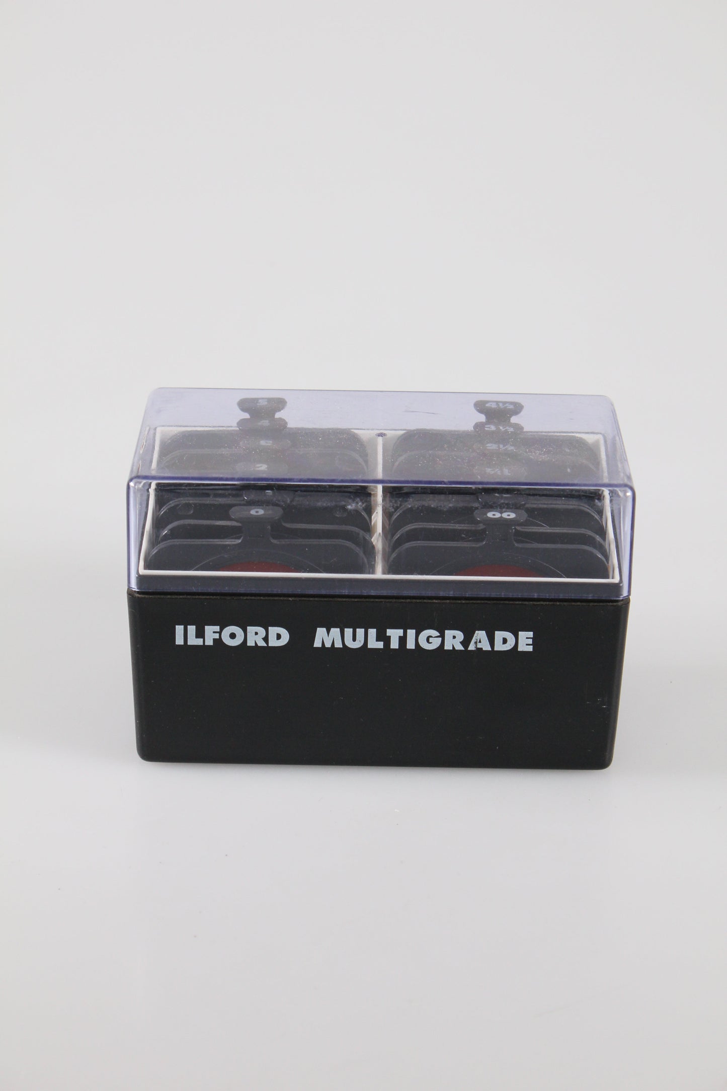 Ilford Multigrade Lens Filter Set 12 Case Photo Under Contrast Control Black White