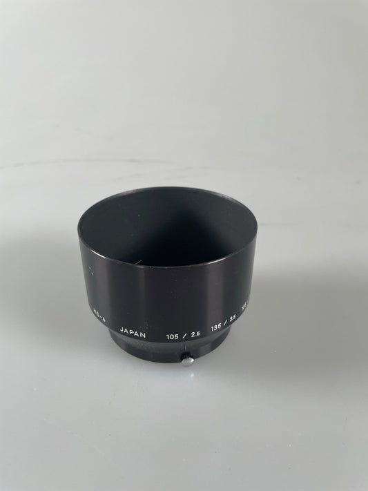 Nikon HS-4 105mm F/2.5, 135mm F/3.5 105 F4 Black Metal Lens Hood