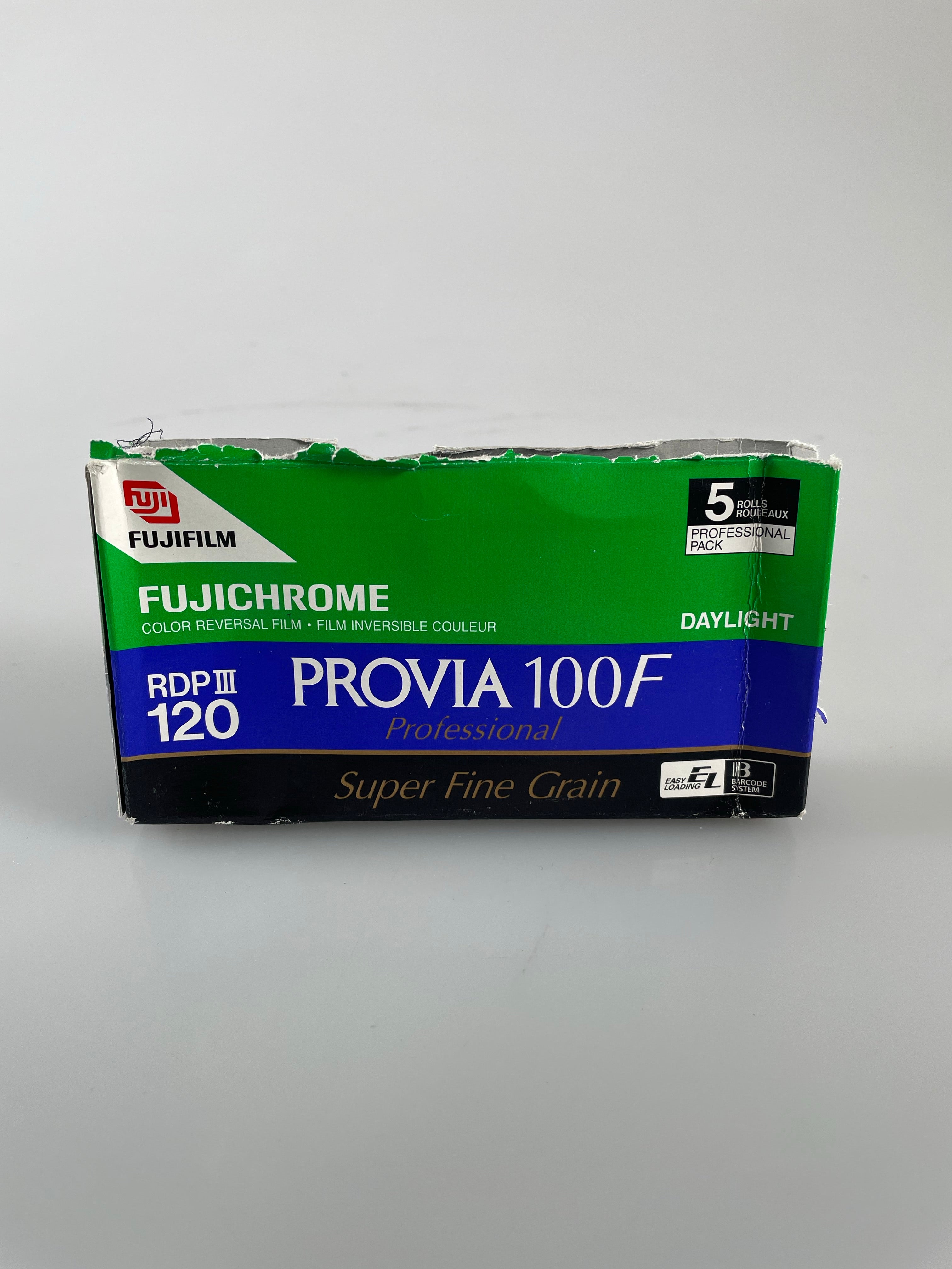 Fuji / Fujifilm Provia 100F 120 5 roll pro pack Color Film RDP III