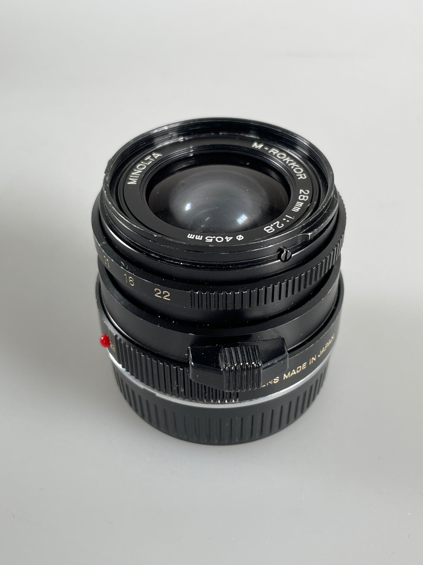 Minolta M-Rokkor 28mm F2.8 Lens Leica M Mount CL CLE