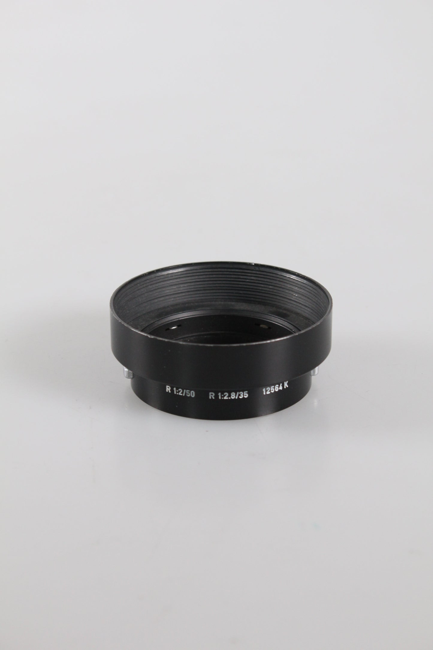 Leica R 35 f2.8, 50 f2 Black Metal Lens Hood, 12564K