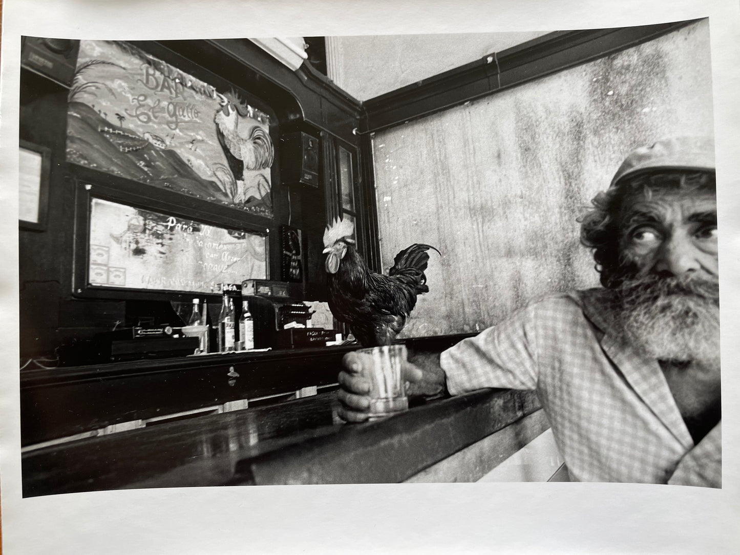 Susan S. Bank (American, 20th c.) Cuba Photograph Print Piercing through the darkness 11x14 “Bar Damas”