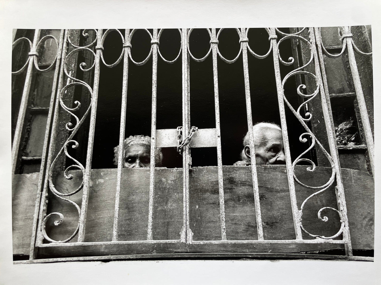 Susan S. Bank (American, 20th c.) Cuba Photograph Print Piercing through the darkness 11x14