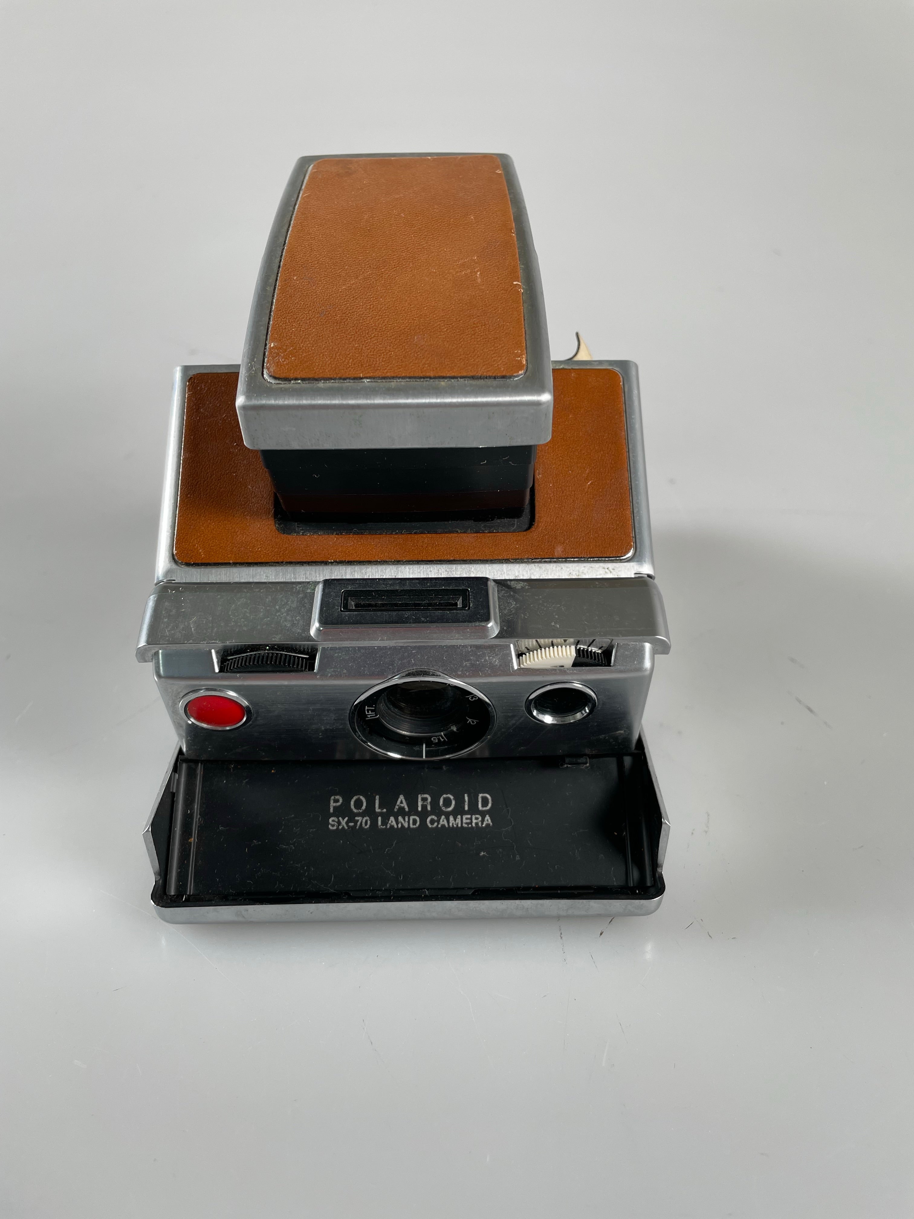 Polaroid SX-70 Land Camera Folding Brown Leather – Cardinal Camera