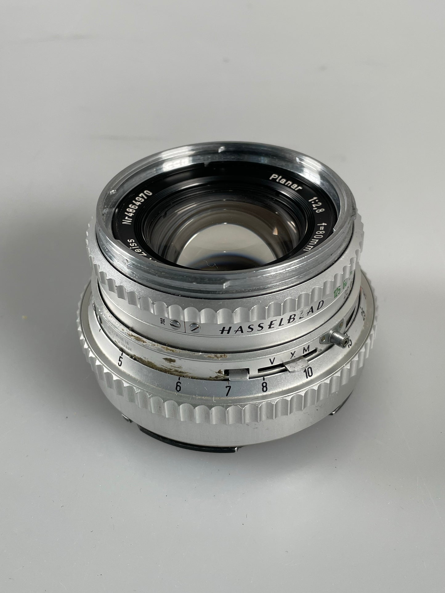 Hasselblad Carl Zeiss planar C 80mm F2.8 lens chrome silver