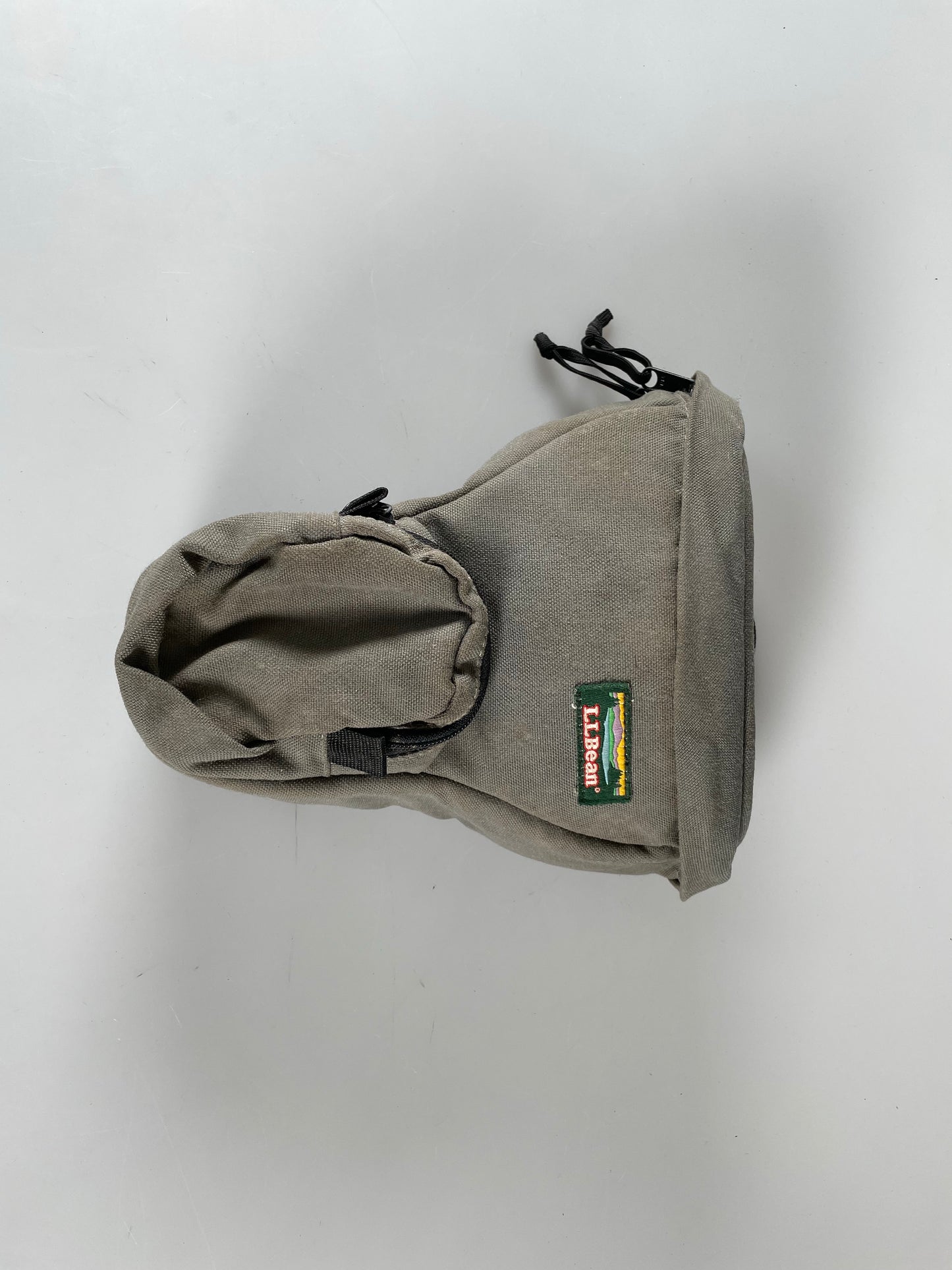 Vintage LL Bean Gray Camera Shoulder Bag w/ Shoulder Strap Made in USA