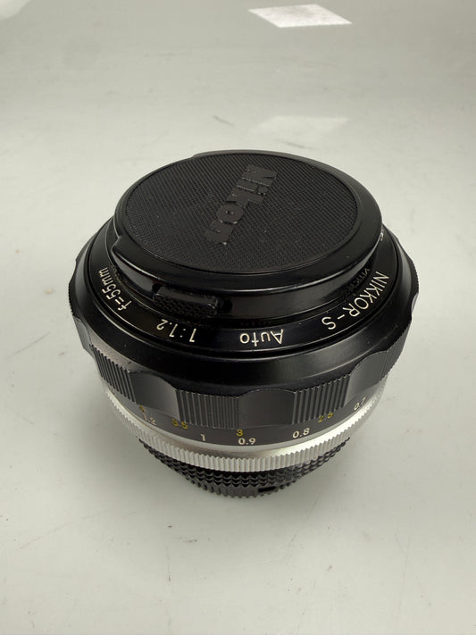 Nikon nikkor-S 55mm F1.2 MF ai converted Lens