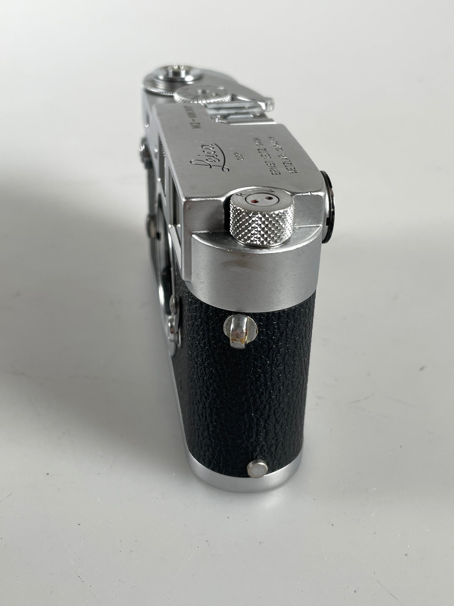 Leica M2 button rewind Chrome 35mm rangefinder film camera body