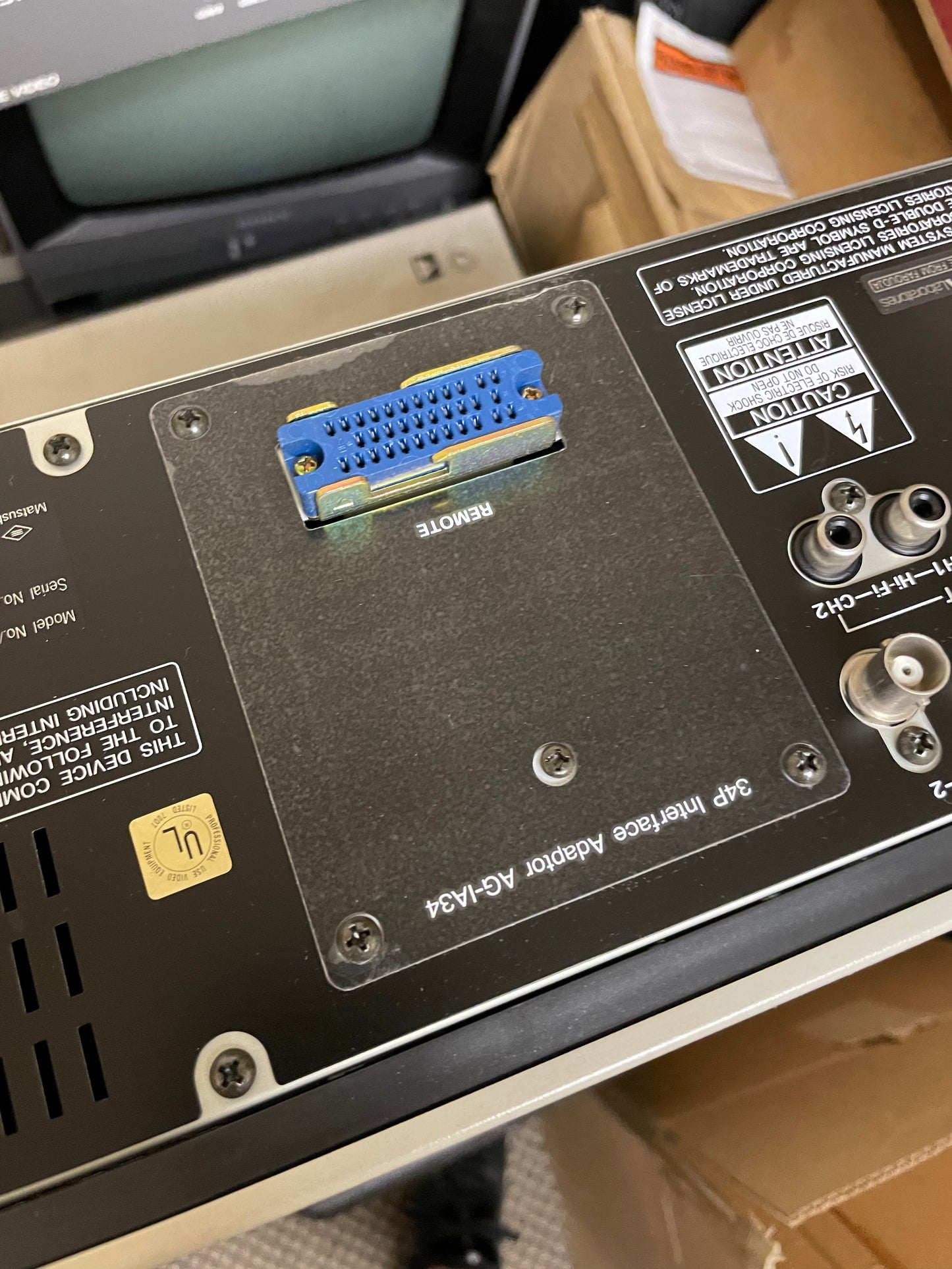 Panasonic AG 7350 Professional VCR/Video Recorders Parts or Repair