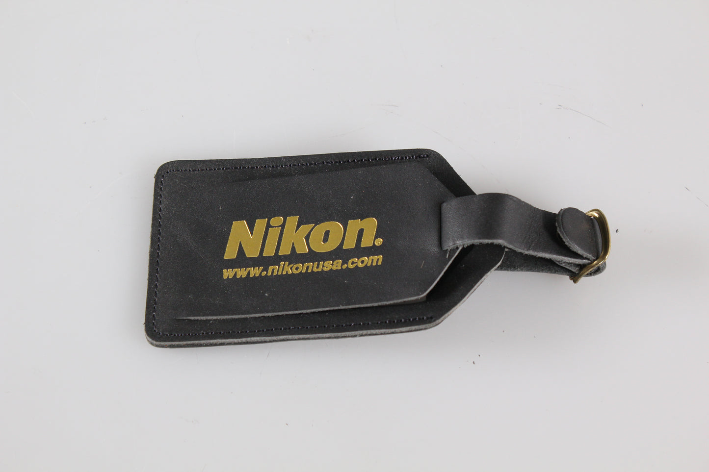 Nikon luggage tag NOS new old stock collectible promotional Black