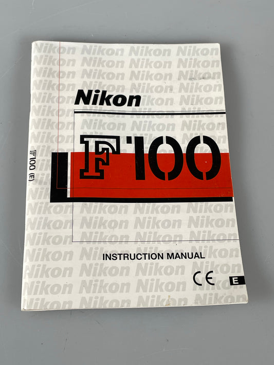 Nikon F100 Instructions (English) (Illustrated) (Cameras & Photo)