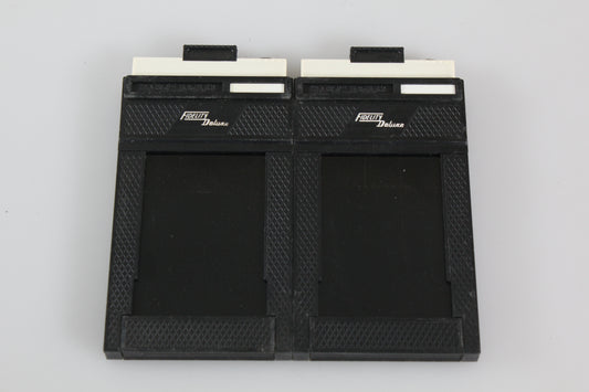 2 Fidelity Deluxe 2-1/4 x 3-1/4" (6x9cm) Plastic Cut Film Holders