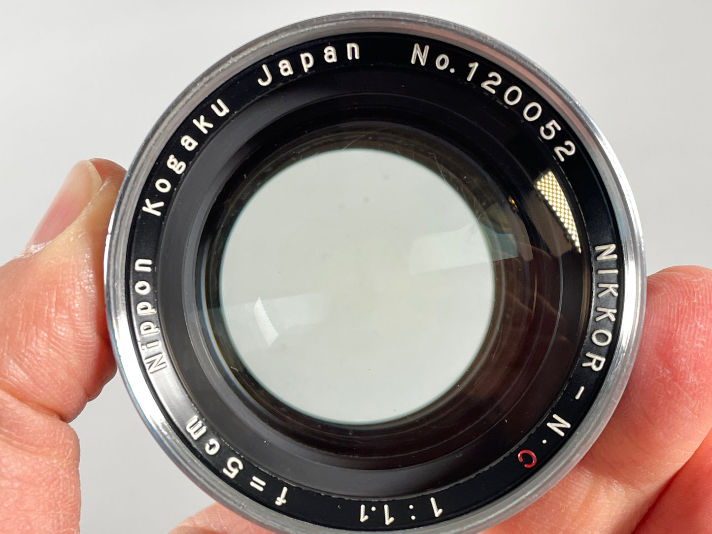 CLA'd Nippon Kogaku Nikon S Nikkor-NC 50mm 5cm f1.1 rangefinder lens case and caps