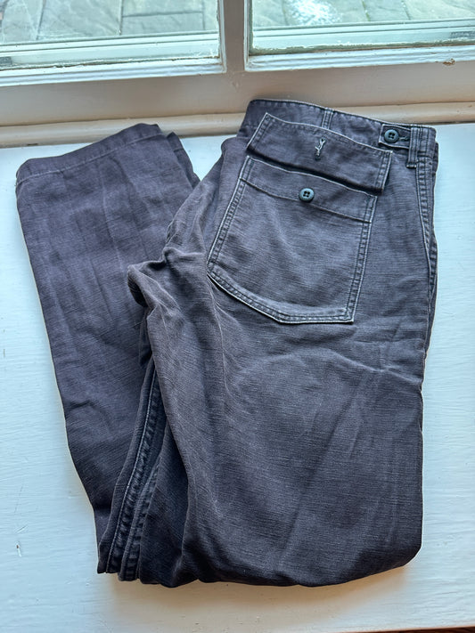 orSlow Fatigue Pants Size 3 / L Black Stone military