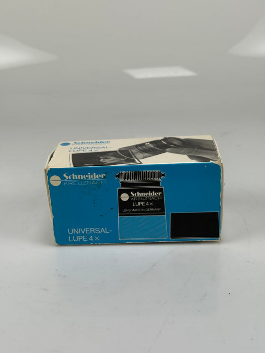 Schneider Kreuznach Universal Lupe Loupe 4x Magnifier Germany