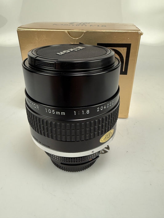 Nikon 105mm f1.8 AIS Telephoto Manual Focus Nikon F Mount Lens Ai-s