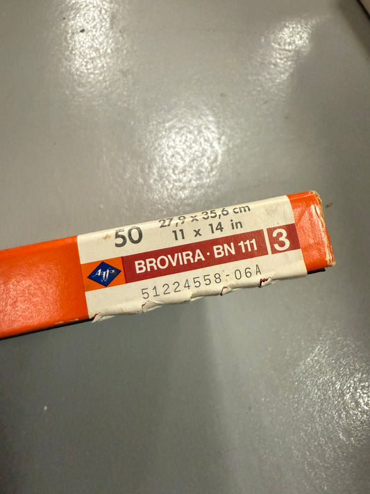 Agfa Brovira Photo Paper 50 Sheets 11x14 inch BN 111 3