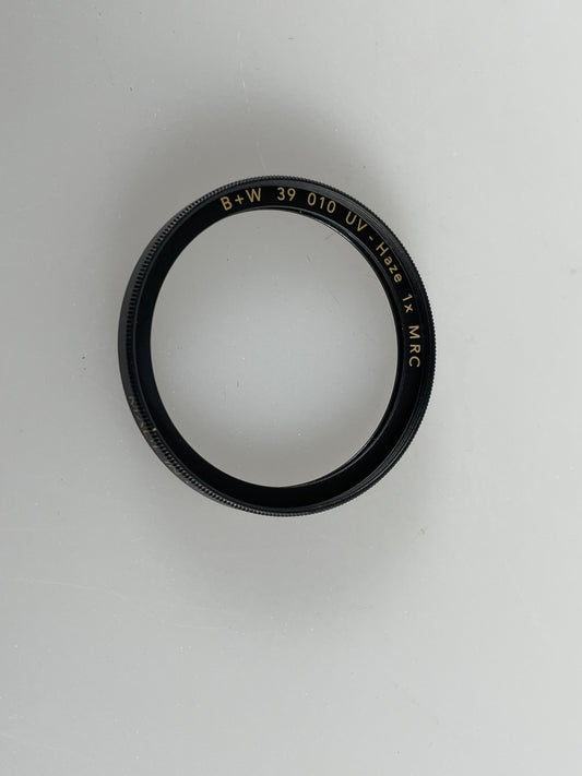 B+W 39mm 010 UV Haze Lens Filter UV 1x MRC