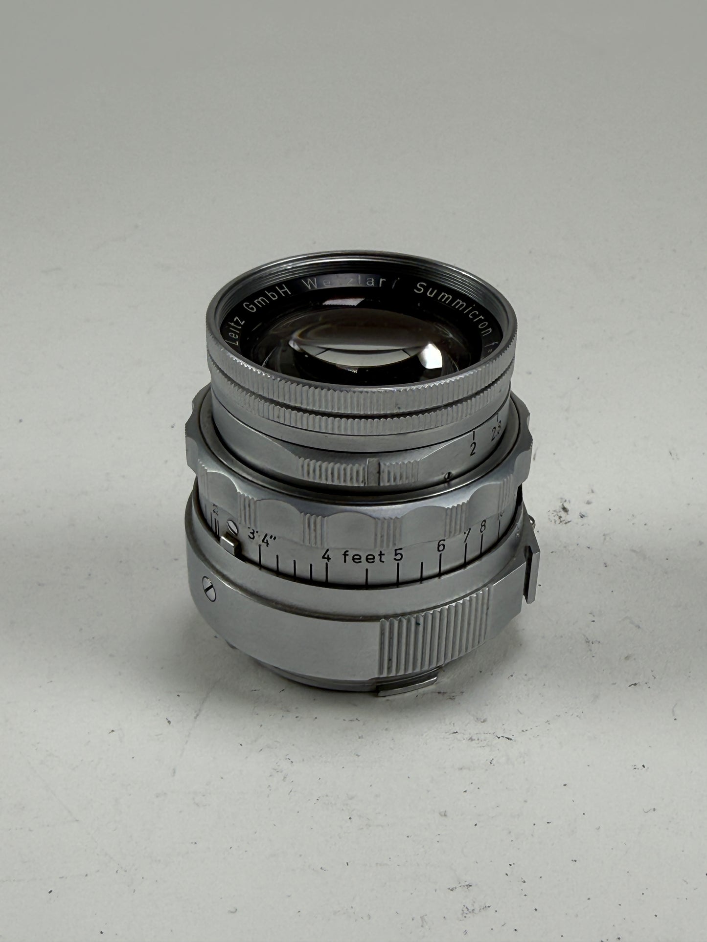 Leica Leitz Wetzlar Summicron-M 50mm F2 Dual Range DR f2 Lens Rigid