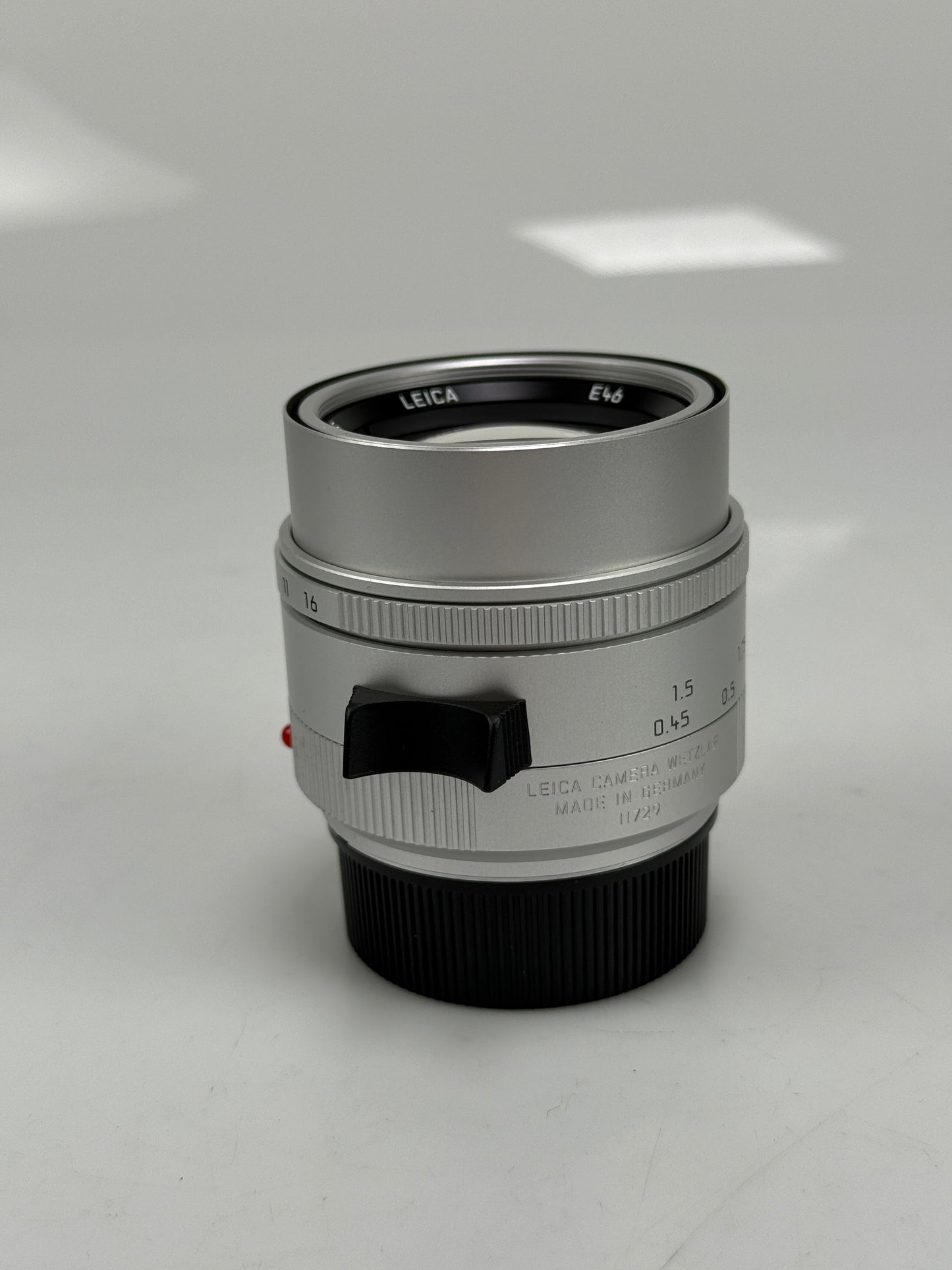 Leica Summilux-M 50mm f1.4 ASPH Chrome Silver M mount lens 11729