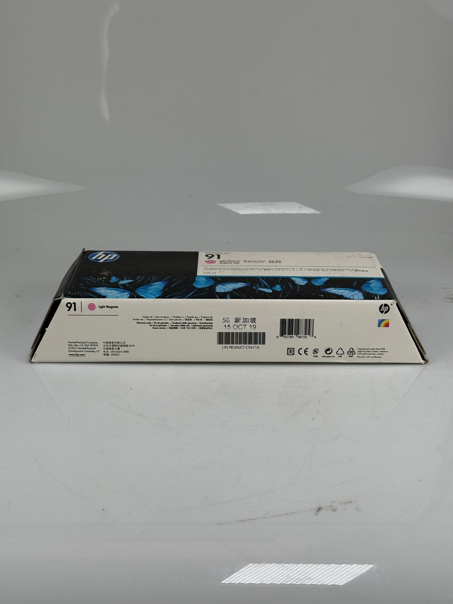 Genuine HP 91 Matte Black Ink Cartridge C9464A 10/2019